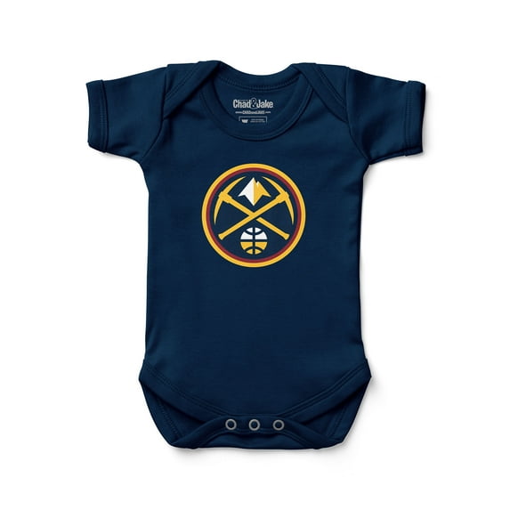 Newborn & Infant Chad & Jake Navy Denver Nuggets Primary Logo Bodysuit
