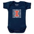 thumbnail image 1 of Newborn & Infant Chad & Jake Navy Illinois Fighting Illini Retro Bodysuit, 1 of 1