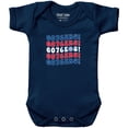 thumbnail image 1 of Newborn & Infant Chad & Jake  Navy Philadelphia 76ers Groovy Bodysuit, 1 of 1