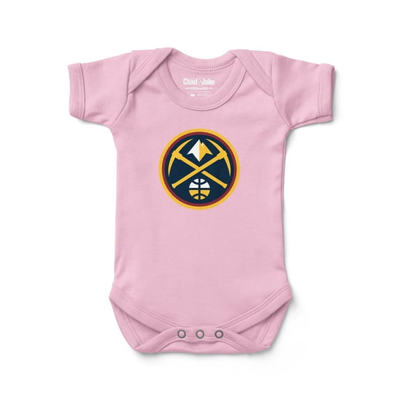 Newborn & Infant Chad & Jake Pink Denver Nuggets Primary Logo Bodysuit