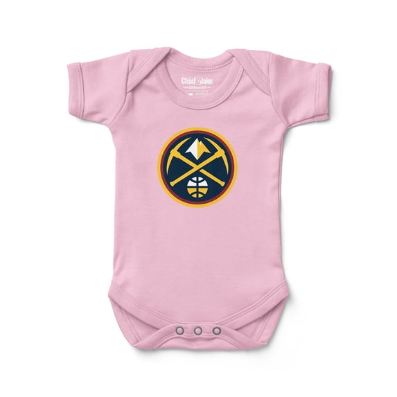 Newborn & Infant Chad & Jake Pink Denver Nuggets Primary Logo Bodysuit