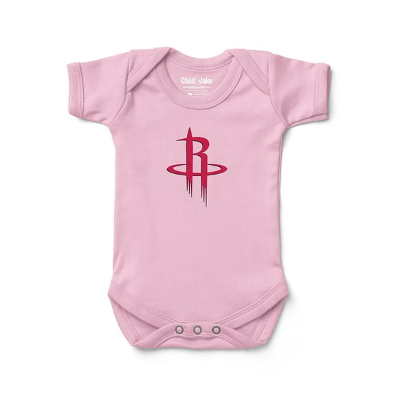 Newborn & Infant Chad & Jake Pink Houston Rockets Primary Logo Bodysuit