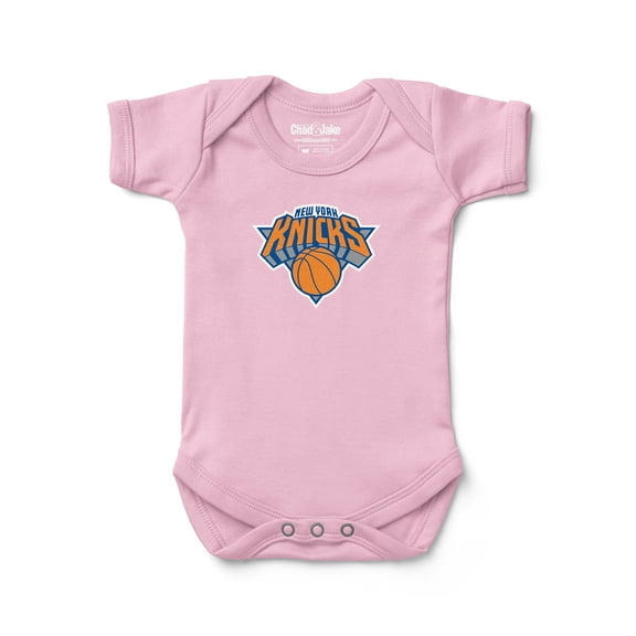 Newborn & Infant Chad & Jake Pink New York Knicks Primary Logo Bodysuit
