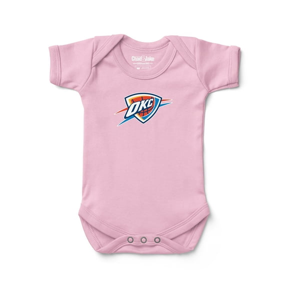Newborn & Infant Chad & Jake Pink Oklahoma City Thunder Primary Logo Bodysuit