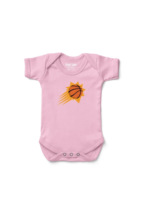 Newborn & Infant Chad & Jake Pink Phoenix Suns Primary Logo Bodysuit