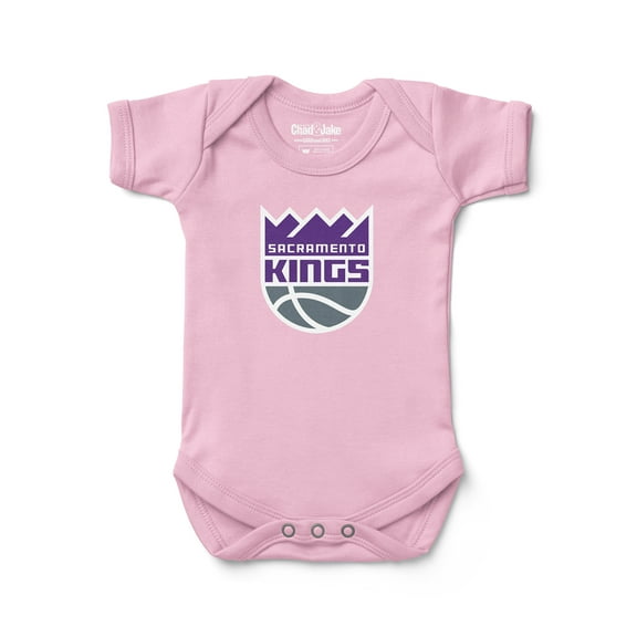 Newborn & Infant Chad & Jake Pink Sacramento Kings Primary Logo Bodysuit