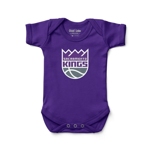 Newborn & Infant Chad & Jake Purple Sacramento Kings Primary Logo Bodysuit