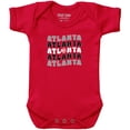 thumbnail image 1 of Newborn & Infant Chad & Jake  Red Atlanta Hawks Groovy Bodysuit, 1 of 1