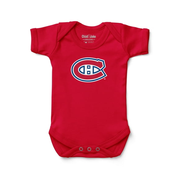 Newborn & Infant Chad & Jake Red Montreal Canadiens Primary Logo Bodysuit