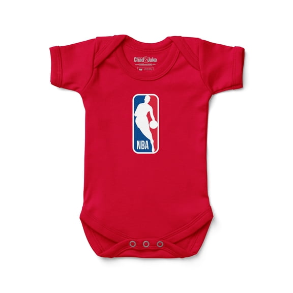 Newborn & Infant Chad & Jake Red NBA Events Primary Logo Bodysuit