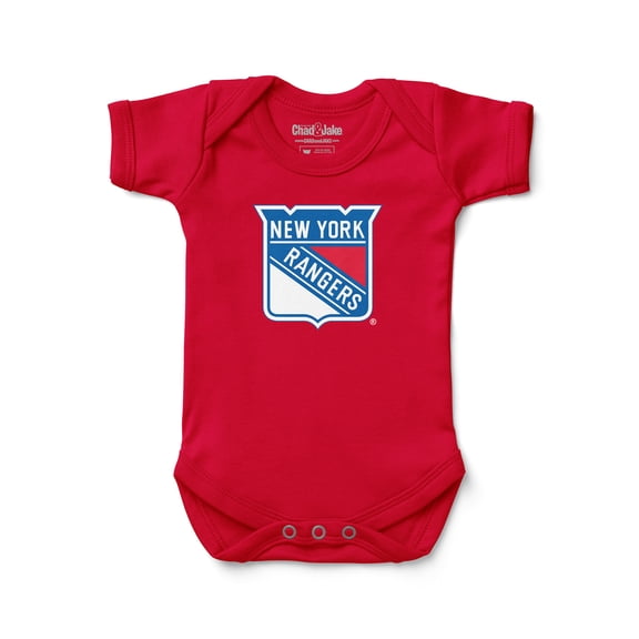 Newborn & Infant Chad & Jake Red New York Rangers Primary Logo Bodysuit