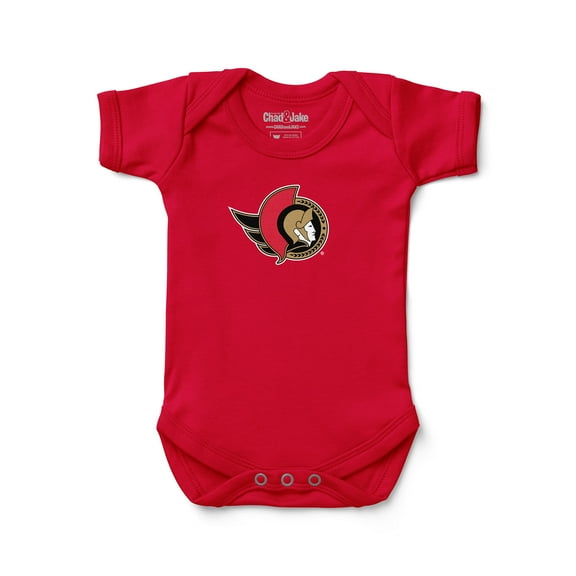Newborn & Infant Chad & Jake Red Ottawa Senators Primary Logo Bodysuit