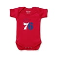thumbnail image 1 of Newborn & Infant Chad & Jake Red Philadelphia 76ers Primary Logo Bodysuit, 1 of 1