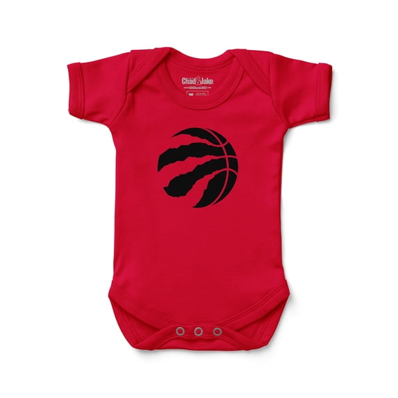 Newborn & Infant Chad & Jake Red Toronto Raptors Primary Logo Bodysuit
