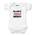 thumbnail image 1 of Newborn & Infant Chad & Jake White Atlanta Hawks Jolly Christmas Bodysuit, 1 of 1