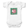 thumbnail image 1 of Newborn & Infant Chad & Jake White Atlanta Hawks St. Patrick's Day Feeling Lucky Bodysuit, 1 of 1