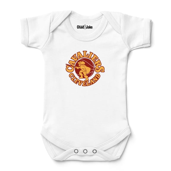 Newborn & Infant Chad & Jake White Cleveland Cavaliers Hardwood Classic Bodysuit