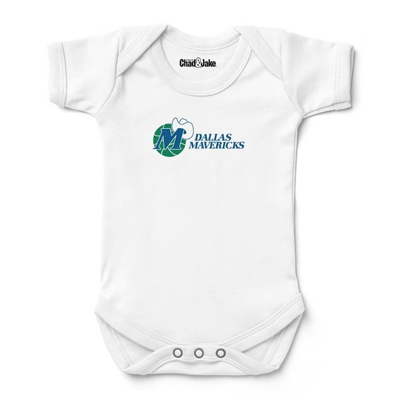 Newborn & Infant Chad & Jake White Dallas Mavericks Hardwood Classic Bodysuit