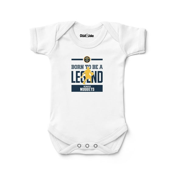 Newborn & Infant Chad & Jake  White Denver Nuggets Legend Bodysuit