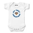 thumbnail image 1 of Newborn & Infant Chad & Jake White New York Knicks First Christmas Bodysuit, 1 of 1