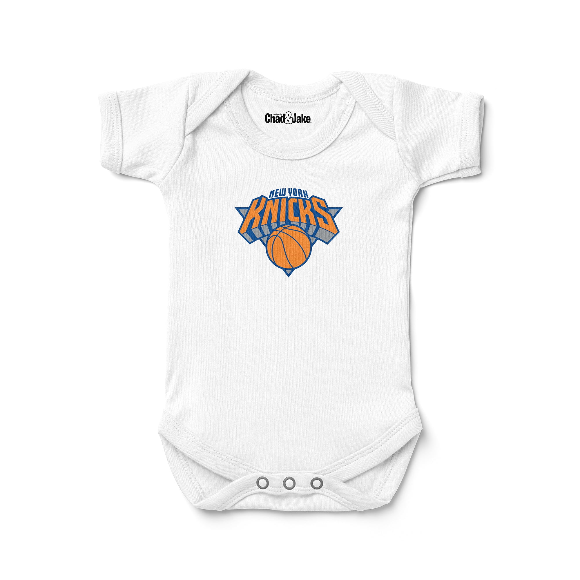 Newborn Infant Chad Jake White New York Knicks Logo Bodysuit