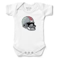 thumbnail image 1 of Newborn & Infant Chad & Jake White Ohio State Buckeyes Helmet Logo Bodysuit, 1 of 1