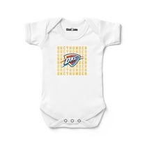 Newborn & Infant Chad & Jake White Oklahoma City Thunder Retro Bodysuit