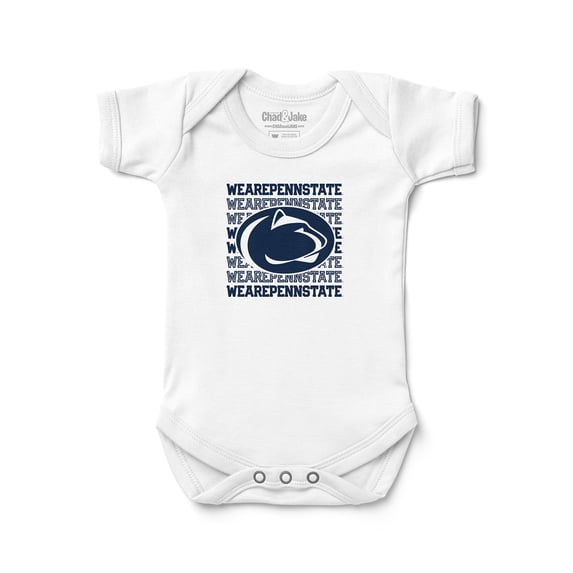 Newborn & Infant Chad & Jake White Penn State Nittany Lions Retro Bodysuit