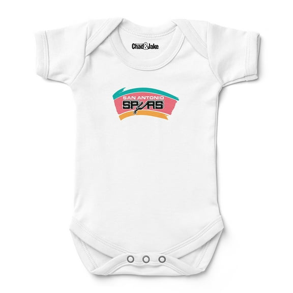 Newborn & Infant Chad & Jake White San Antonio Spurs Hardwood Classic Bodysuit
