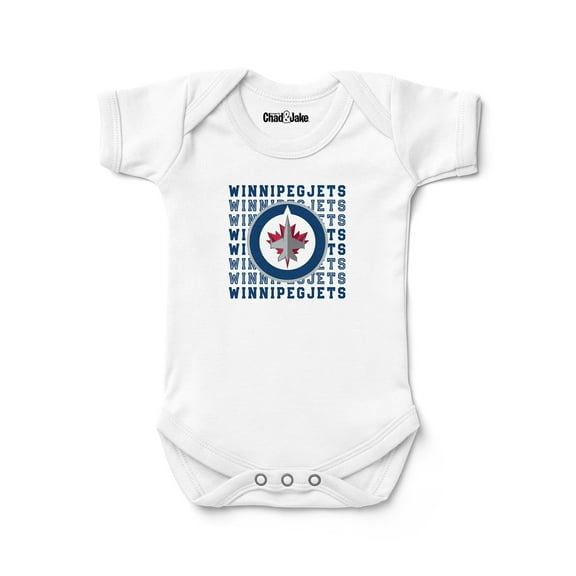 Newborn & Infant Chad & Jake White Winnipeg Jets Retro Bodysuit