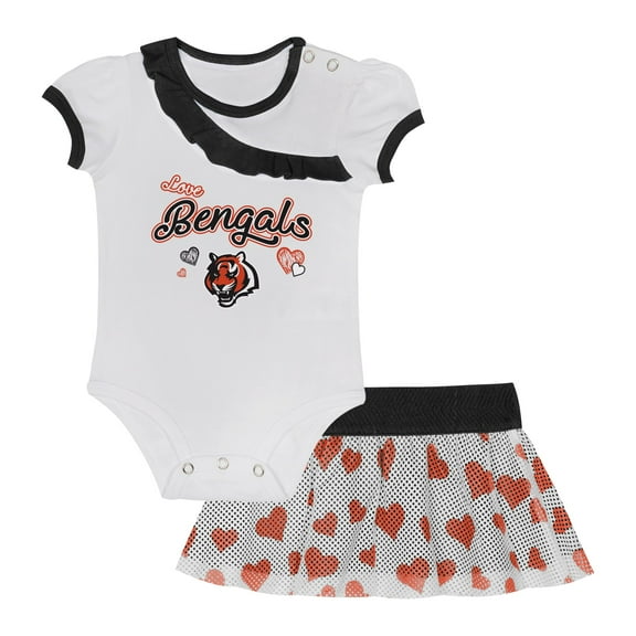Newborn & Infant Cincinnati Bengals Love My Team Bodysuit & Skirt Set