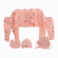 thumbnail image 1 of Newborn Infant Clothes & Accessories Set Tops+Long Pants+Romper+Bottom+Hat+Bib+Sock Shose Outfits Set for 0-3Months Caqnni, 1 of 4