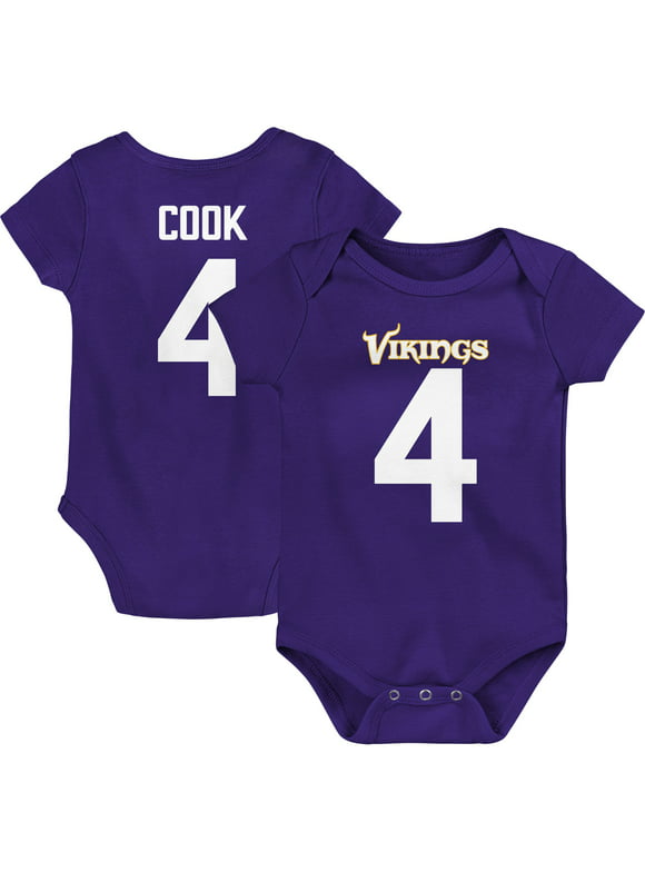 Newborn & Infant Dalvin Cook Purple Minnesota Vikings Team Player Bodysuit