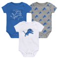 thumbnail image 1 of Newborn & Infant Detroit Lions Team Starter 3-Pack Bodysuit Set, 1 of 4