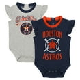 thumbnail image 1 of Newborn & Infant Fanatics Navy/Gray Houston Astros Two-Pack Fan Bodysuit Set, 1 of 5