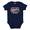 thumbnail image 1 of Newborn & Infant Garb Navy Virginia Cavaliers Otis Baseball Bodysuit, 1 of 1