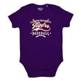 thumbnail image 1 of Newborn & Infant Garb Purple Clemson Tigers Otis Baseball Bodysuit, 1 of 1