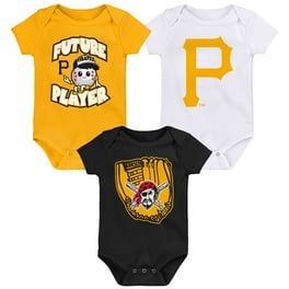 Girls Newborn Infant Black/Heather Gray Pittsburgh Pirates