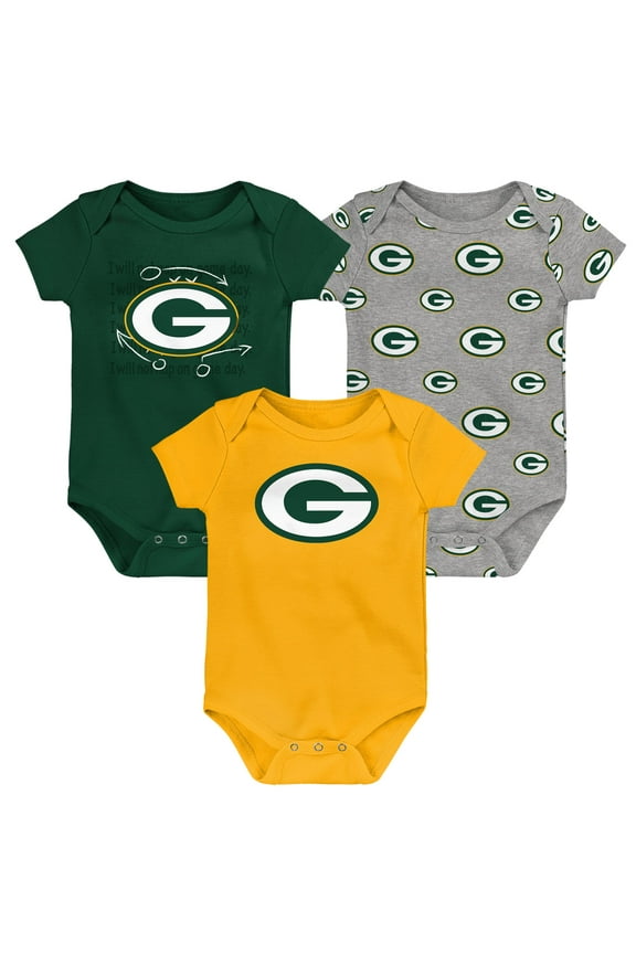 Newborn & Infant Green Bay Packers Team Starter 3-Pack Bodysuit Set