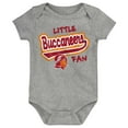 thumbnail image 1 of Newborn & Infant Heather Gray Tampa Bay Buccaneers Retro Little Baller Bodysuit, 1 of 1
