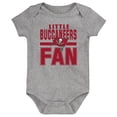 thumbnail image 1 of Newborn & Infant Heathered Gray Tampa Bay Buccaneers Little Fan Bodysuit, 1 of 1