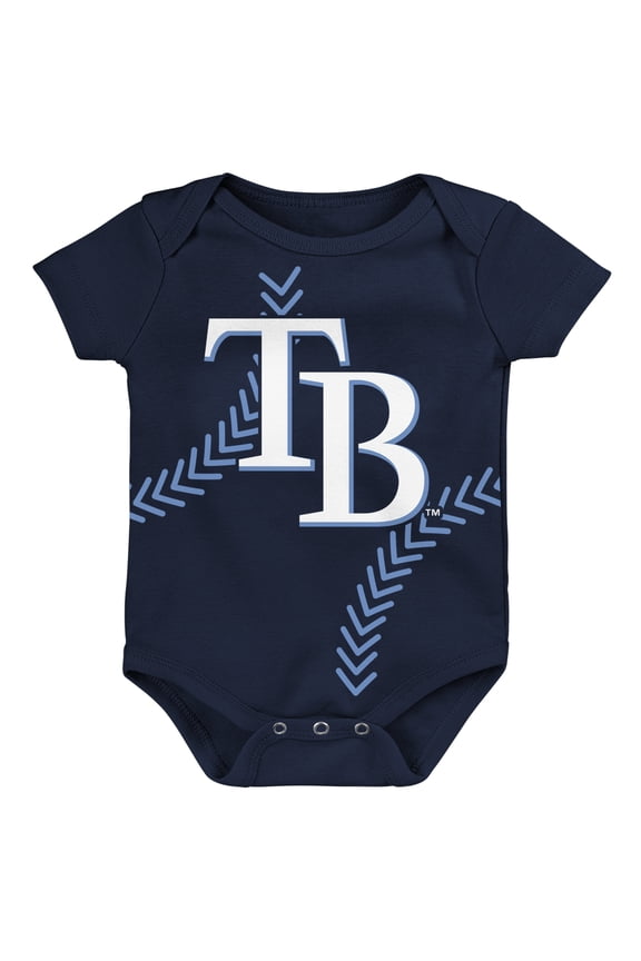 Newborn & Infant Navy Tampa Bay Rays Running Home Bodysuit