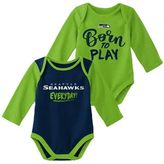 Outerstuff Preschool Neon Green Seattle Seahawks Primary Logo Long Sleeve T-Shirt