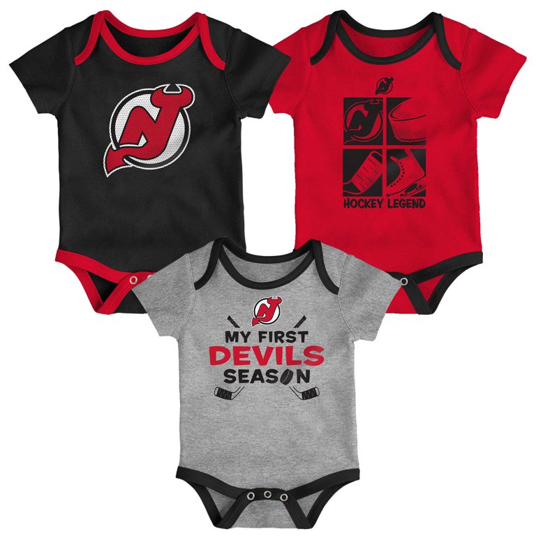 Newborn Infant New Jersey Devils Legend Three-Piece Bodysuit Set
