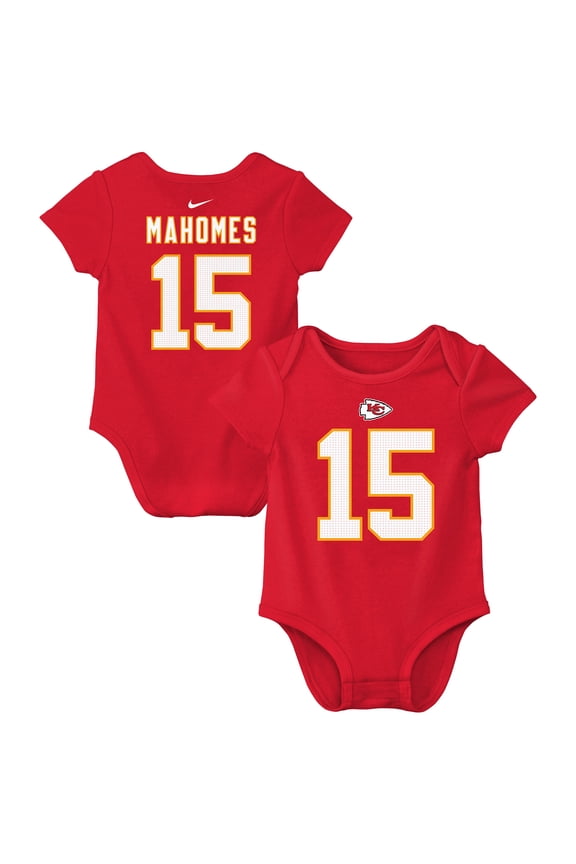 Newborn & Infant Nike Patrick Mahomes Red Kansas City Chiefs Player Name & Number Bodysuit