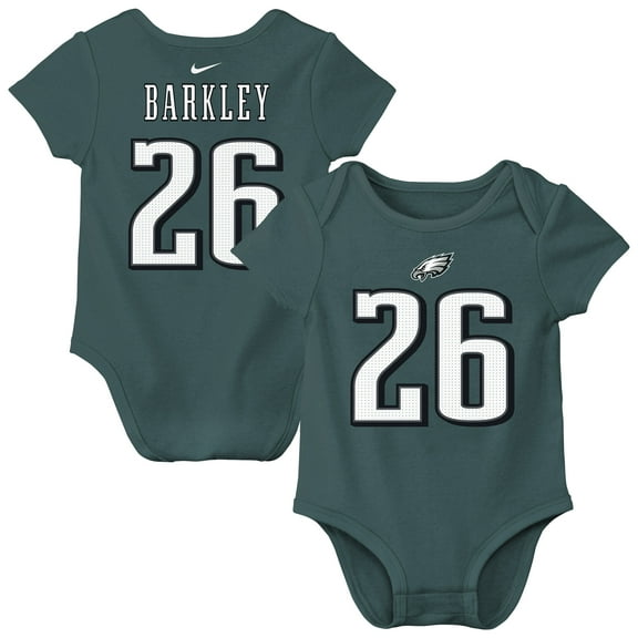 Newborn & Infant Nike Saquon Barkley Midnight Green Philadelphia Eagles Player Name & Number Bodysuit