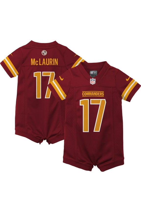 Newborn & Infant Nike Terry McLaurin Burgundy Washington Commanders Game Romper Jersey
