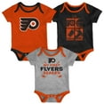 thumbnail image 1 of Newborn & Infant Philadelphia Flyers Legend Three-Piece Bodysuit Set, 1 of 4