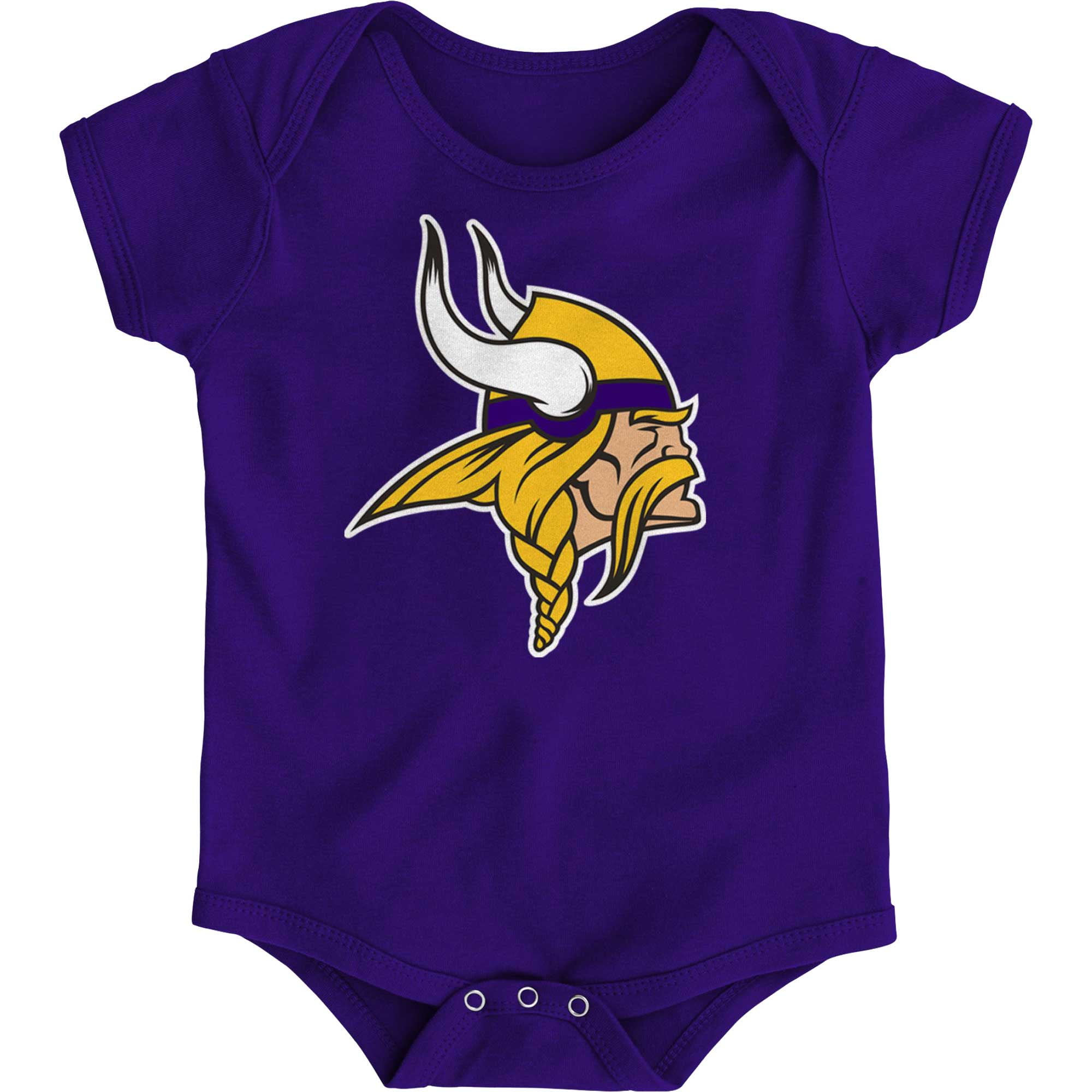 Newborn Infant Purple Minnesota Vikings Team Logo Bodysuit