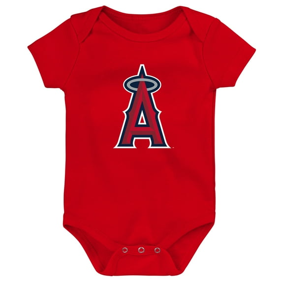 Newborn & Infant Red Los Angeles Angels Primary Team Logo Bodysuit